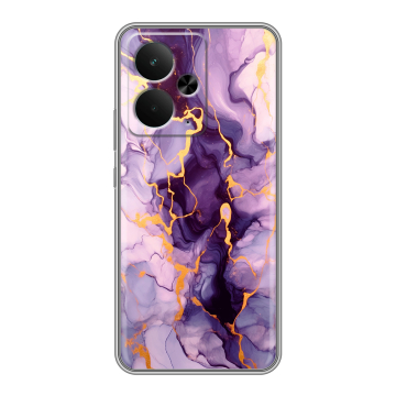 Силиконовый чехол на Realme 14 5G с принтом Мрамор