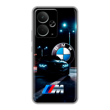 Силиконовый чехол на Realme 14 5G с принтом БМВ BMW Силиконовый чехол на Realme 14 5G с принтом БМВ BMW