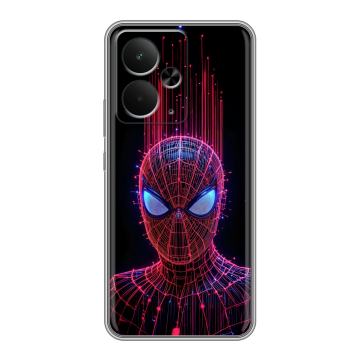 Силиконовый чехол на Realme 14 5G с принтом Spiderman Человек паук