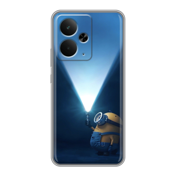 Силиконовый чехол на Realme 14 5G с принтом Миньоны