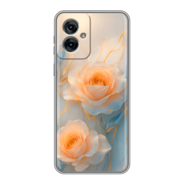 Силиконовый чехол на Motorola Moto G55 с принтом Женский