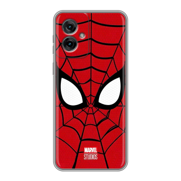 Силиконовый чехол на Motorola Moto G55 с принтом человек паук spiderman