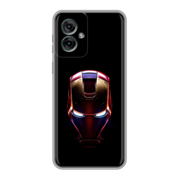 Силиконовый чехол на Motorola Moto G55 с принтом IronMan Железный человек