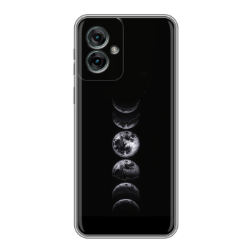 Силиконовый чехол на Motorola Moto G55 с принтом женский