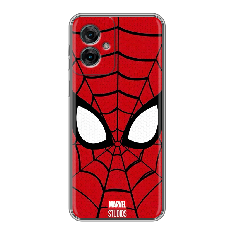 Силиконовый чехол на Motorola Moto G55 с принтом человек паук spiderman Силиконовый чехол на Motorola Moto G55 с принтом человек паук spiderman