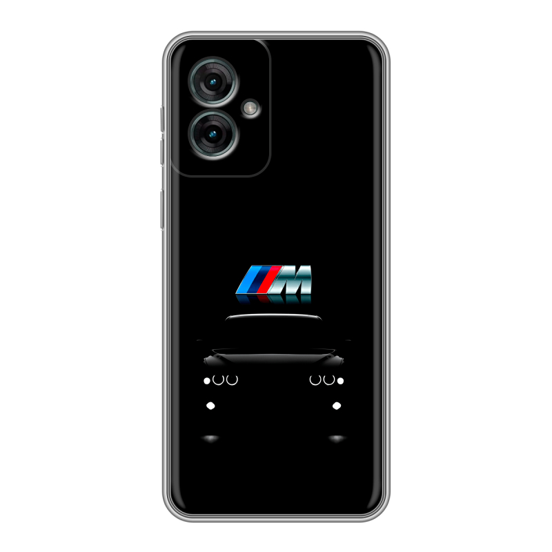 Силиконовый чехол на Motorola Moto G55 с принтом БМВ BMW Силиконовый чехол на Motorola Moto G55 с принтом БМВ BMW