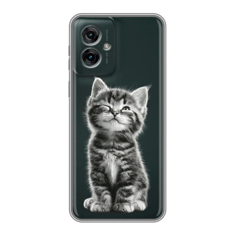 Силиконовый чехол на Motorola Moto G55 с принтом Котенок Силиконовый чехол на Motorola Moto G55 с принтом Котенок