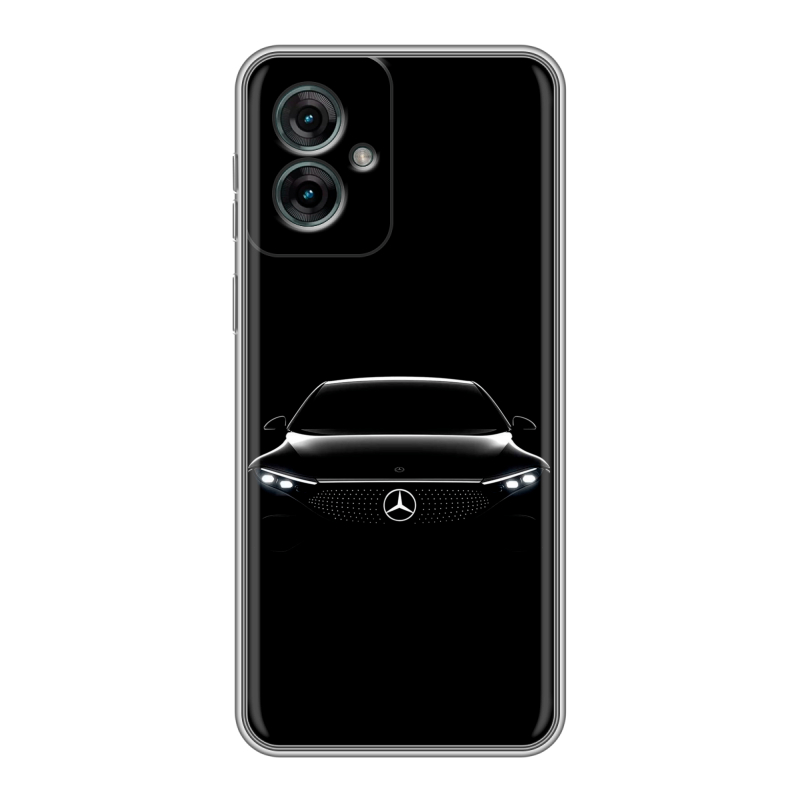 Силиконовый чехол на Motorola Moto G55 с принтом Mercedes Мерседес Силиконовый чехол на Motorola Moto G55 с принтом Mercedes Мерседес