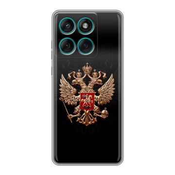 Силиконовый чехол на Motorola Edge 60 Fusion с принтом Герб России Силиконовый чехол на Motorola Edge 60 Fusion с принтом Герб России