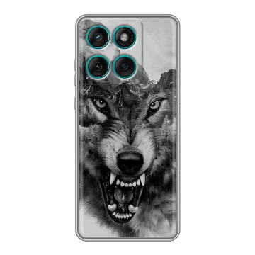 Силиконовый чехол на Motorola Edge 60 Fusion с принтом Волк Силиконовый чехол на Motorola Edge 60 Fusion с принтом Волк
