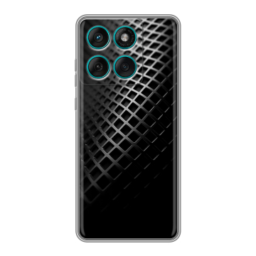 Силиконовый чехол на Motorola Edge 60 Fusion с принтом Текстура металла
