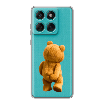 Силиконовый чехол на Motorola Edge 60 Fusion с принтом Медведь