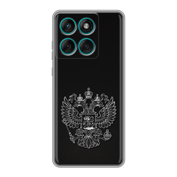 Силиконовый чехол на Motorola Edge 60 Fusion с принтом Герб России