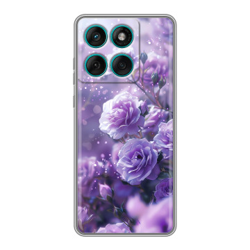 Силиконовый чехол на Motorola Edge 60 Fusion с принтом Розы цветы Силиконовый чехол на Motorola Edge 60 Fusion с принтом Розы цветы