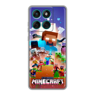 Силиконовый чехол на Motorola Edge 60 Fusion с принтом Майнкрафт Minecraft Силиконовый чехол на Motorola Edge 60 Fusion с принтом Майнкрафт Minecraft