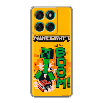 Силиконовый чехол на Motorola Edge 60 Fusion с принтом Майнкрафт Minecraft