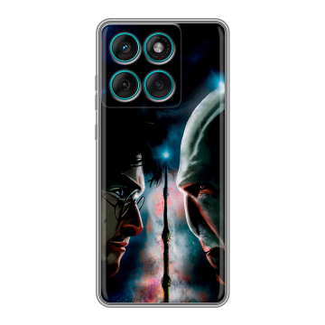 Силиконовый чехол на Motorola Edge 60 Fusion с принтом Гарри Поттер Harry Potter