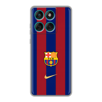 Силиконовый чехол на Motorola Edge 60 Fusion с принтом Барселона Barcelona