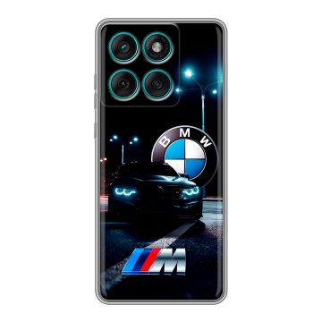 Силиконовый чехол на Motorola Edge 60 Fusion с принтом БМВ BMW Силиконовый чехол на Motorola Edge 60 Fusion с принтом БМВ BMW