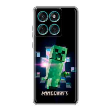 Силиконовый чехол на Motorola Edge 60 Fusion с принтом Майнкрафт Minecraft