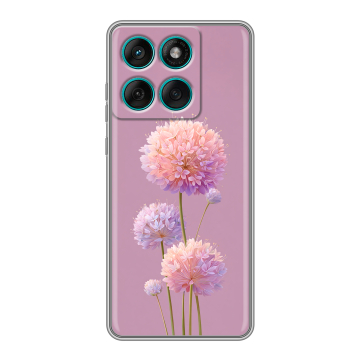 Силиконовый чехол на Motorola Edge 60 Fusion с принтом Цветы