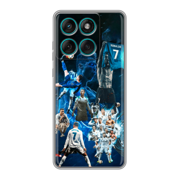 Силиконовый чехол на Motorola Edge 60 Fusion с принтом Реал Роналдо Силиконовый чехол на Motorola Edge 60 Fusion с принтом Реал Роналдо