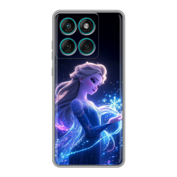 Силиконовый чехол на Motorola Edge 60 Fusion с принтом Холодное сердце Frozen