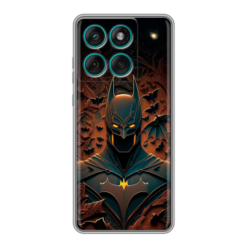 Силиконовый чехол на Motorola Edge 60 Fusion с принтом Batman Бэтмен