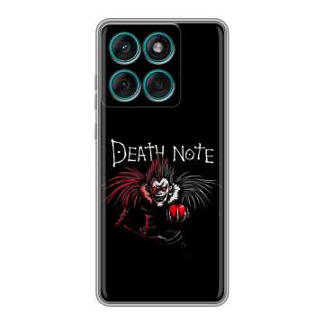 Силиконовый чехол на Motorola Edge 60 Fusion с принтом Death note Тетрадь смерти