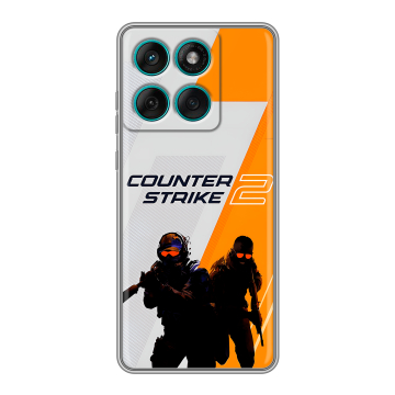 Силиконовый чехол на Motorola Edge 60 Fusion с принтом Counter Strike