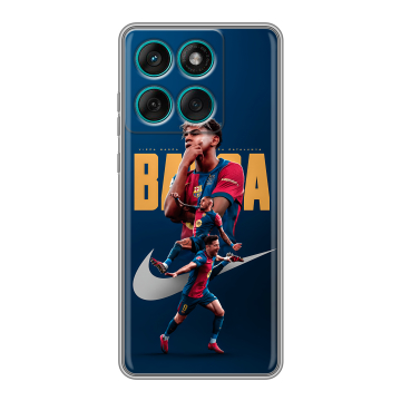 Силиконовый чехол на Motorola Edge 60 Fusion с принтом Барселона Barca Yamal 