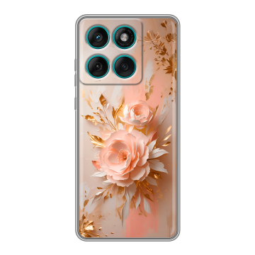 Силиконовый чехол на Motorola Edge 60 Fusion с принтом женский