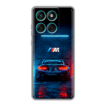 Силиконовый чехол на Motorola Edge 60 Fusion с принтом BMW БМВ