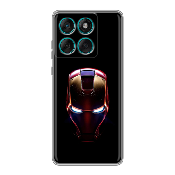 Силиконовый чехол на Motorola Edge 60 Fusion с принтом IronMan Железный человек