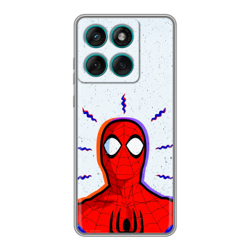 Силиконовый чехол на Motorola Edge 60 Fusion с принтом Spiderman Человек паук