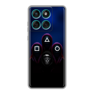 Силиконовый чехол на Motorola Edge 60 Fusion с принтом Игра Кальмара