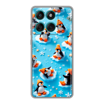 Силиконовый чехол на Motorola Edge 60 Fusion с принтом Новый год