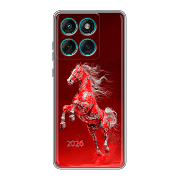 Силиконовый чехол на Motorola Edge 60 Fusion с принтом Новый год