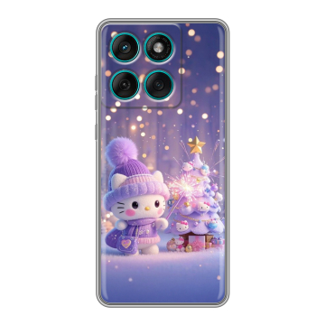 Силиконовый чехол на Motorola Edge 60 Fusion с принтом Новый год