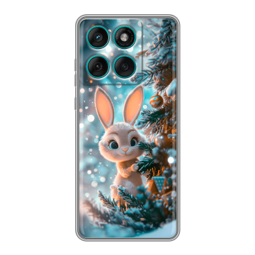 Силиконовый чехол на Motorola Edge 60 Fusion с принтом Новый год