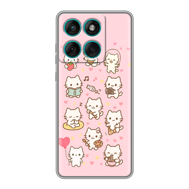 Силиконовый чехол на Motorola Edge 60 Fusion с принтом Hello Kitty Хелоу Кити Силиконовый чехол на Motorola Edge 60 Fusion с принтом Hello Kitty Хелоу Кити
