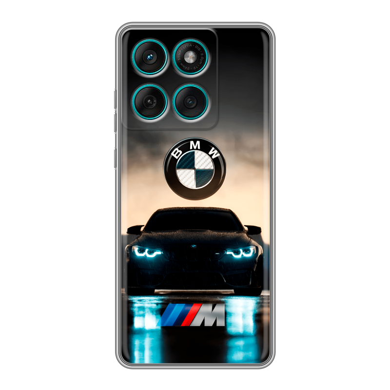 Силиконовый чехол на Motorola Edge 60 Fusion с принтом БМВ BMW Силиконовый чехол на Motorola Edge 60 Fusion с принтом БМВ BMW
