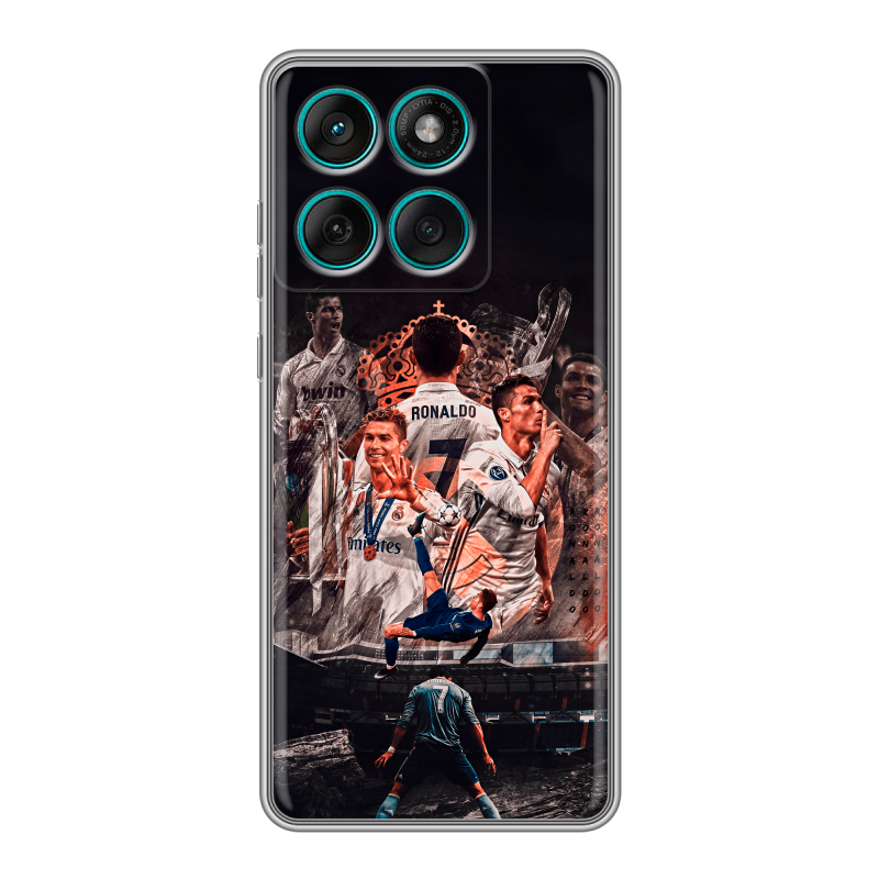 Силиконовый чехол на Motorola Edge 60 Fusion с принтом Реал Роналдо Real Ronaldo Силиконовый чехол на Motorola Edge 60 Fusion с принтом Реал Роналдо Real Ronaldo