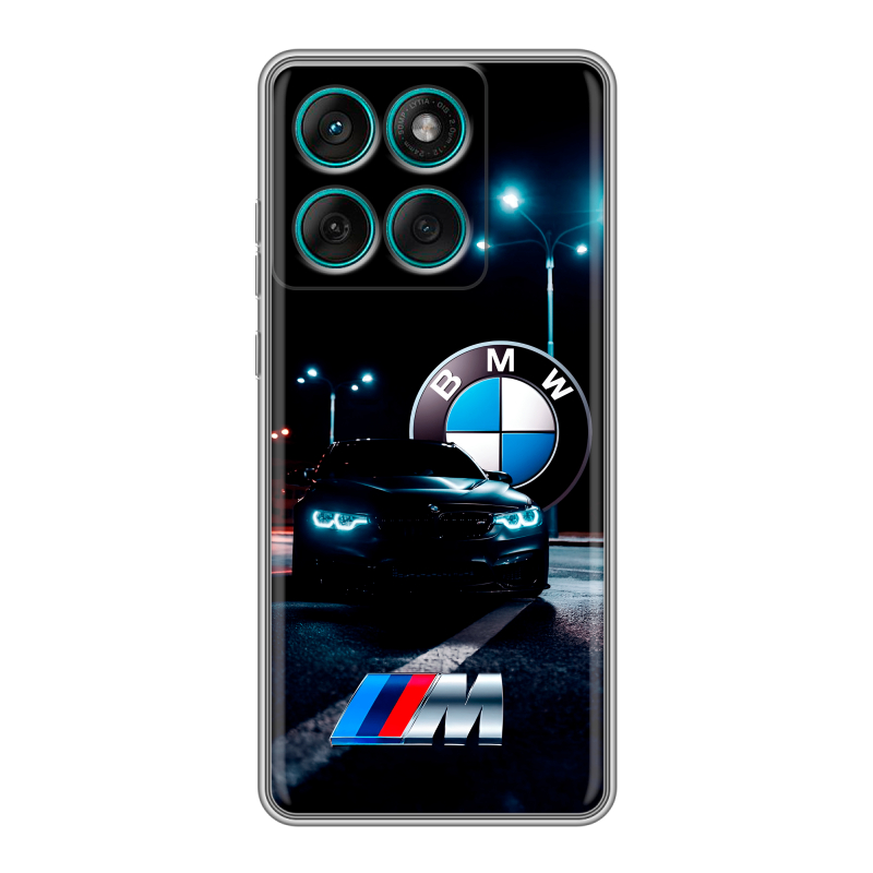 Силиконовый чехол на Motorola Edge 60 Fusion с принтом БМВ BMW Силиконовый чехол на Motorola Edge 60 Fusion с принтом БМВ BMW