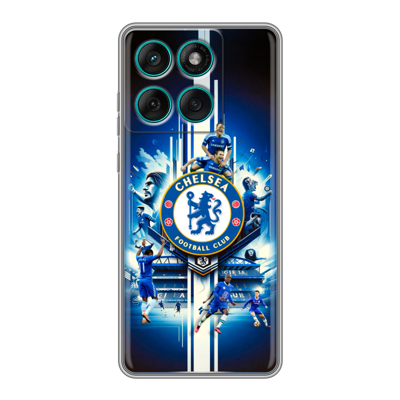 Силиконовый чехол на Motorola Edge 60 Fusion с принтом Chelsea Челси Силиконовый чехол на Motorola Edge 60 Fusion с принтом Chelsea Челси