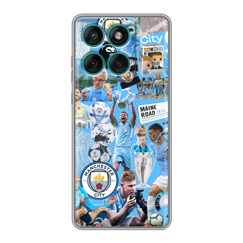 Силиконовый чехол на Motorola Edge 60 Fusion с принтом Man City Манчестер Сити Силиконовый чехол на Motorola Edge 60 Fusion с принтом Man City Манчестер Сити