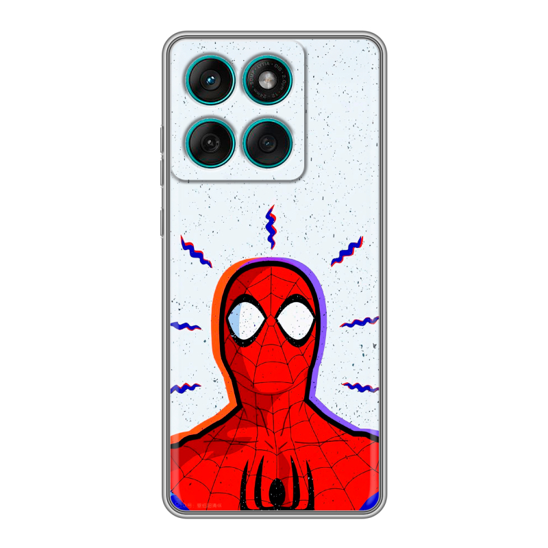 Силиконовый чехол на Motorola Edge 60 Fusion с принтом Spiderman Человек паук Силиконовый чехол на Motorola Edge 60 Fusion с принтом Spiderman Человек паук