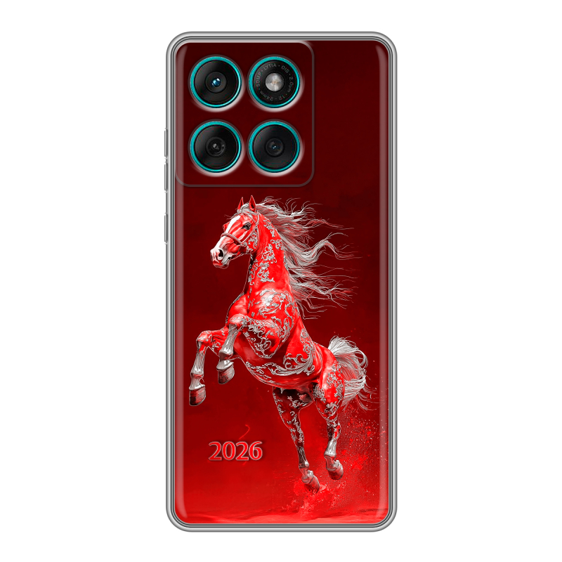 Силиконовый чехол на Motorola Edge 60 Fusion с принтом Новый год Силиконовый чехол на Motorola Edge 60 Fusion с принтом Новый год