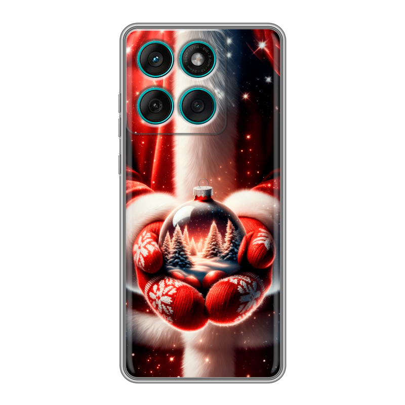 Силиконовый чехол на Motorola Edge 60 Fusion с принтом Новый год Силиконовый чехол на Motorola Edge 60 Fusion с принтом Новый год