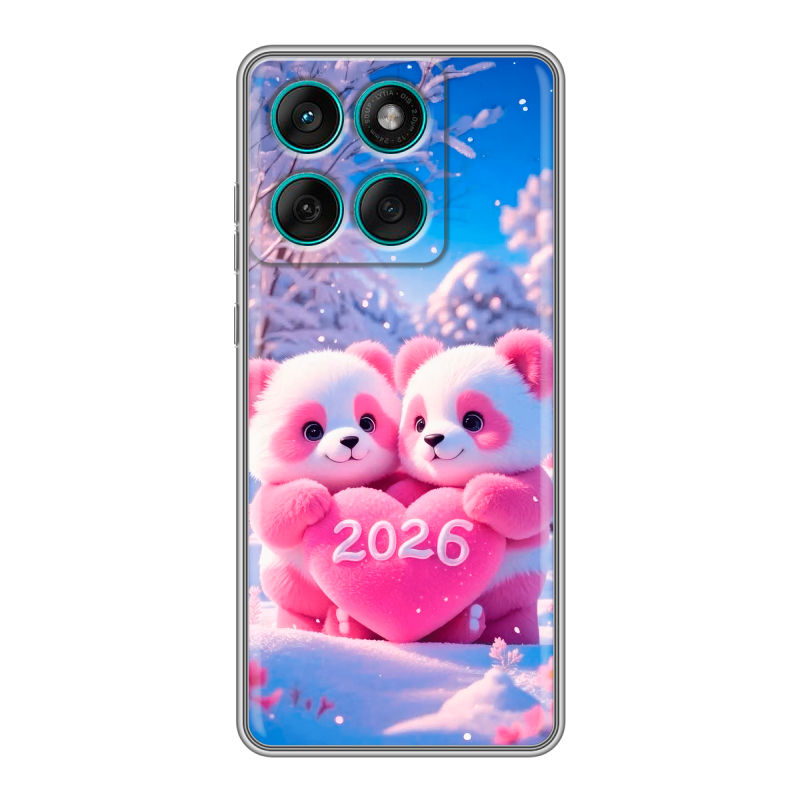 Силиконовый чехол на Motorola Edge 60 Fusion с принтом Новый год Силиконовый чехол на Motorola Edge 60 Fusion с принтом Новый год